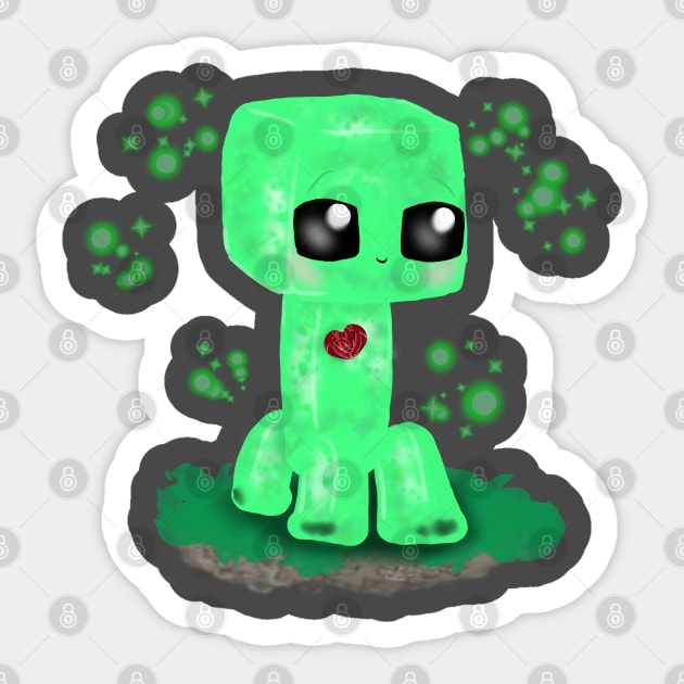 Cute Creeper Sticker by Fickle and Fancy